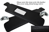 BLACK STITCH FITS TRIUMPH 2000 MK2 1972-1977 2X SUN VISORS LEATHER COVERS ONLY
