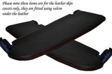 RED STITCH FITS AUDI TT COUPE 1998-2006 2X SUN VISORS LEATHER COVERS ONLY