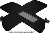 RED STITCHING FITS BMW 3 SERIES E36 92-99 2X SUN VISORS LEATHER COVERS ONLY