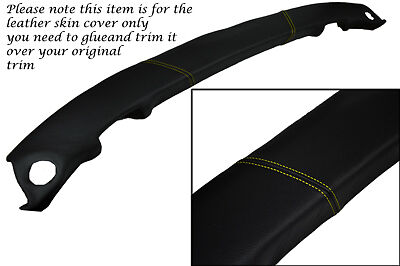 YELLOW STITCH FITS CORVETTE C5 97-04 UPPER WINDSHIELD TRIM LEATHER SKIN COVER