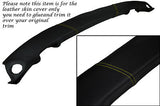 YELLOW STITCH FITS CORVETTE C5 97-04 UPPER WINDSHIELD TRIM LEATHER SKIN COVER