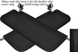 BLACK STITCH FITS AUSTIN A40 FARINA MK2 2X SUN VISORS LEATHER COVER ONLY