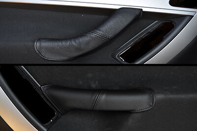 BLACK STITCH FITS CITROEN C4 GRAND PICASSO 06-13 2X FRONT DOOR HANDLE COVERS