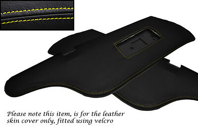 YELLOW STITCH FITS BA BF FALCON XR6 XR8 FPV 02-07 2X SUN VISORS LEATHER COVER