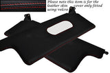 RED STITCH FITS CITROEN CX 85-92 2X SUN VISORS LEATHER COVERS ONLY CUSTOM NEW