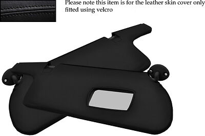 BLACK STITCH FITS HONDA PRELUDE 92-96 4TH GEN 2X SUN VISORS LEATHER COVERS