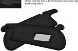 BLACK STITCH FITS HONDA PRELUDE 92-96 4TH GEN 2X SUN VISORS LEATHER COVERS