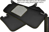YELLOW STITCH FITS TOYOTA CELICA MK7 99-06 2X SUN VISORS LEATHER COVERS