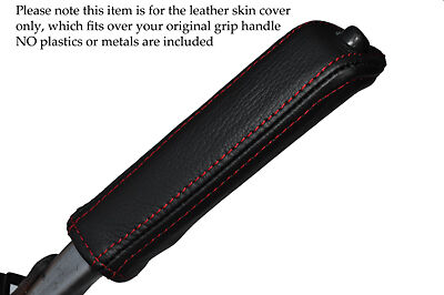 RED STITCH FITS ROVER 800 1992-1999 LEATHER HANDBRAKE HANDLE COVER ONLY