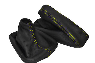 yellow stitch FITS BMW E28 E24 E30 E34 E36 E46 Z3 E39 E60 E90 E87 PERFORATED