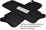 BLACK STITCH FITS FORD FIESTA MK2 XR2 83-89 2X SUN VISORS LEATHER COVERS ONLY
