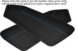 BLUE STITCH FITS  HYUNDAI COUPE 02-09 2 X DOOR CARD LEATHER PERFORATED COVERS
