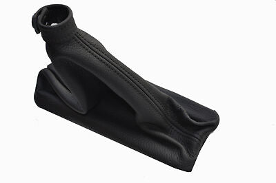 BLACK STITCHING FITS RENAULT SAFRANE 92-00 LEATHER HANDBRAKE GAITER ONLY