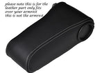WHITE STITCHING FITS MERCEDES W124 E CLASS 83-95 ARMREST LEATHER SKIN COVER ONLY