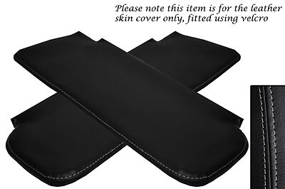 GREY STITCH FITS MITSUBISHI FTO 94-01 2X SUN VISORS LEATHER COVERS ONLY