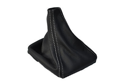 WHITE STITCHING FITS MERCEDES VITO W639 2011+ LEATHER GEAR GAITER ONLY
