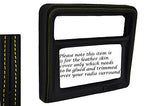 YELLOW STITCH FITS TOYOTA MR2 MK1 AW11 84-90 RADIO SURROUND LEATHER COVER ONLY