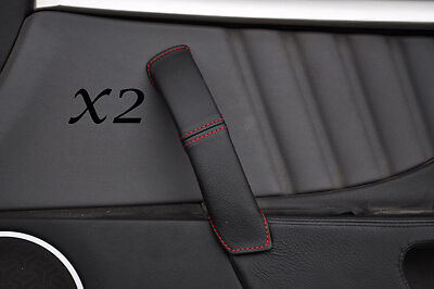 RED STITCHING FITS ALFA ROMEO BRERA 06-11 2X DOOR HANDLE LEATHER COVERS ONLY