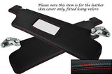 RED STITCHING FITS TRIUMPH 2000 MK2 1972-1977 2X SUN VISORS LEATHER COVERS ONLY