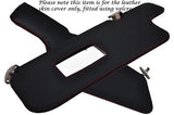 RED STITCH FITS BMW 3 SERIES E30 84-92 2X SUN VISORS LEATHER COVERS ONLY