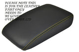 YELLOW STITCH FITS VW GOLF MK7 VII 2013+ ANTHRACITE DARK GREY ARMREST COVER