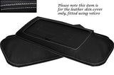 WHITE STITCH FITS CORVETTE C4 84-96 2X SUN VISORS LEATHER COVERS ONLY CUSTOM NEW