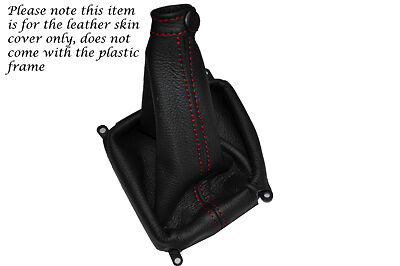RED STITCHING FITS KIA SEDONA 2007-2011 LEATHER GEAR GAITER ONLY CUSTOM NEW