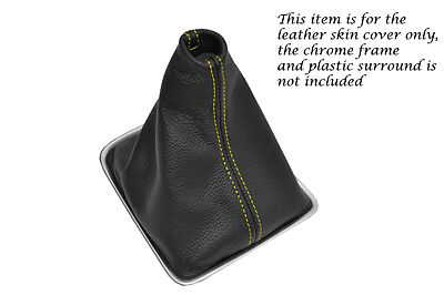 YELLOW STITCHING FITS VW TIGUAN 07-13 LEATHER GEAR GAITER ONLY CUSTOM NEW