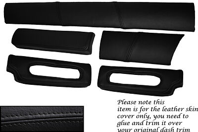 BLACK STITCH FITS LOTUS ELISE EXIGE S1 96-01 FIVE PIECE DASH KIT LTHR COVERS