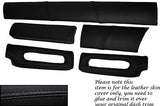 BLACK STITCH FITS LOTUS ELISE EXIGE S1 96-01 FIVE PIECE DASH KIT LTHR COVERS
