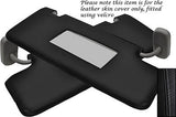 BLACK STITCHING FITS LAND ROVER DISCOVERY 3 04-09 2X SUN VISORS COVERS ONLY