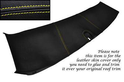 YELLOW STITCH FITS CORVETTE C5 97-04 HALO ROOF TRIM LEATHER SKIN COVER ONLY