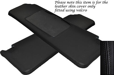 BLACK STITCHING FITS RENAULT 5 & GT TURBO 2X SUN VISORS LEATHER COVERS ONLY