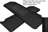 BLACK STITCHING FITS RENAULT 5 & GT TURBO 2X SUN VISORS LEATHER COVERS ONLY