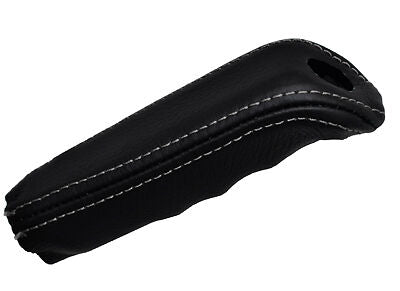 GREY STITCH FITS BMW 5 SERIES E34 88-96 HANDBRAKE HANDLE LEATHER COVER ONLY