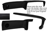 BLACK STITCHING FITS FORD CAPRI MK2 MK3 DASH DASHBOARD LEATHER COVER ONLY