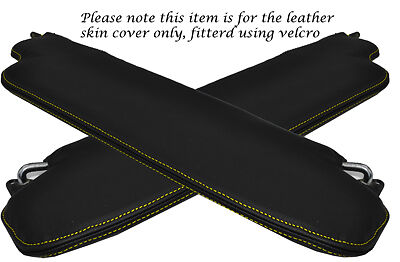 YELLOW STITCHING FITS DATSUN 240Z 260Z 280Z 79-83 2X SUN VISORS LTHR COVERS ONLY