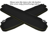 YELLOW STITCHING FITS DATSUN 240Z 260Z 280Z 79-83 2X SUN VISORS LTHR COVERS ONLY