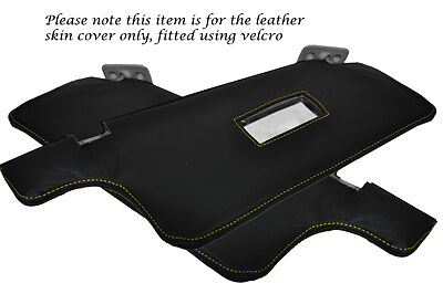 YELLOW STITCH FITS VW GOLF 2 MK2 JETTA 83-92 2X SUN VISORS LEATHER COVERS ONLY
