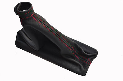 RED STITCHING FITS RENAULT SAFRANE 92-00 LEATHER HANDBRAKE GAITER ONLY