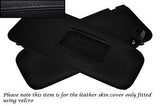 BLACK STITCH FITS AUDI TT MK2 COUPE 2006-2013 2X SUN VISORS LEATHER COVERS ONLY