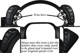 BLUE STITCH FITS CORVETTE C6 2005-2013 2X DASH PODS LEATHER WRAPS COVERS ONLY