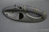 FITS FIAT PUNTO MK2 99-03 yellow stitch 2X LEATHER DOOR HANDLE COVERS CUSTOM NEW