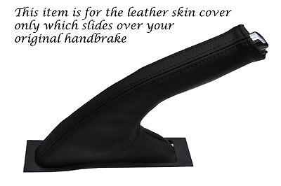 BLACK STITCHING FITS MERCEDES A CLASS W169 04-12 LEATHER HANDBRAKE GAITER ONLY