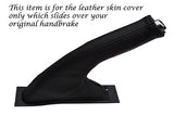 BLACK STITCHING FITS MERCEDES A CLASS W169 04-12 LEATHER HANDBRAKE GAITER ONLY