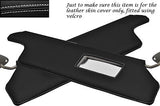 WHITE STITCH FITS RANGE ROVER CLASSIC 70-94 2X SUN VISORS LEATHER COVERS ONLY