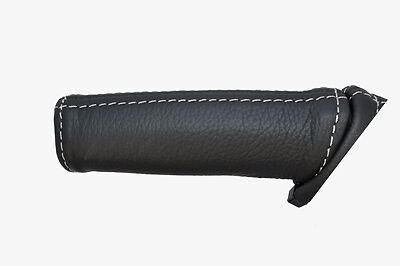 white stitch FITS MITSUBISHI GTO 3000 GT 90-01 LEATHER HANDBRAKE HANDLE COVER