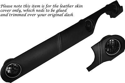 WHITE STITCH FITS MAZDA MX5 MK3 MIATA 05-12 TWO PIECE DASH KIT LEATHER COVERS