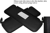 BLACK STITCH FITS BMW 5 SERIES E28 1981-1987 2X SUN VISORS LEATHER COVERS ONLY
