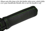 GREEN STITCH FITS TRIUMPH STAG 70-77 LEATHER HANDBRAKE HANDLE COVER ONLY